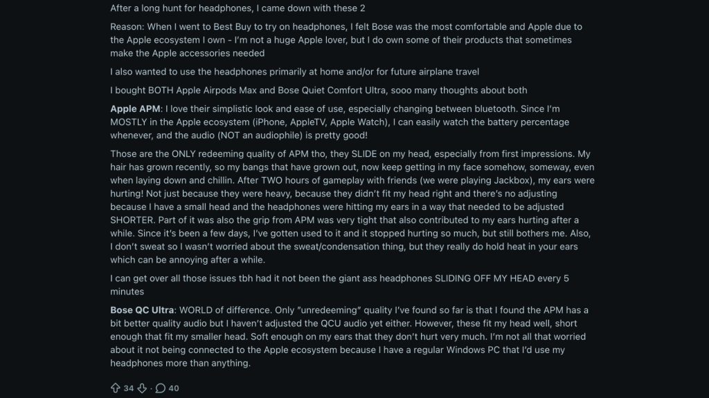 bose vs apple headphones community feedback
