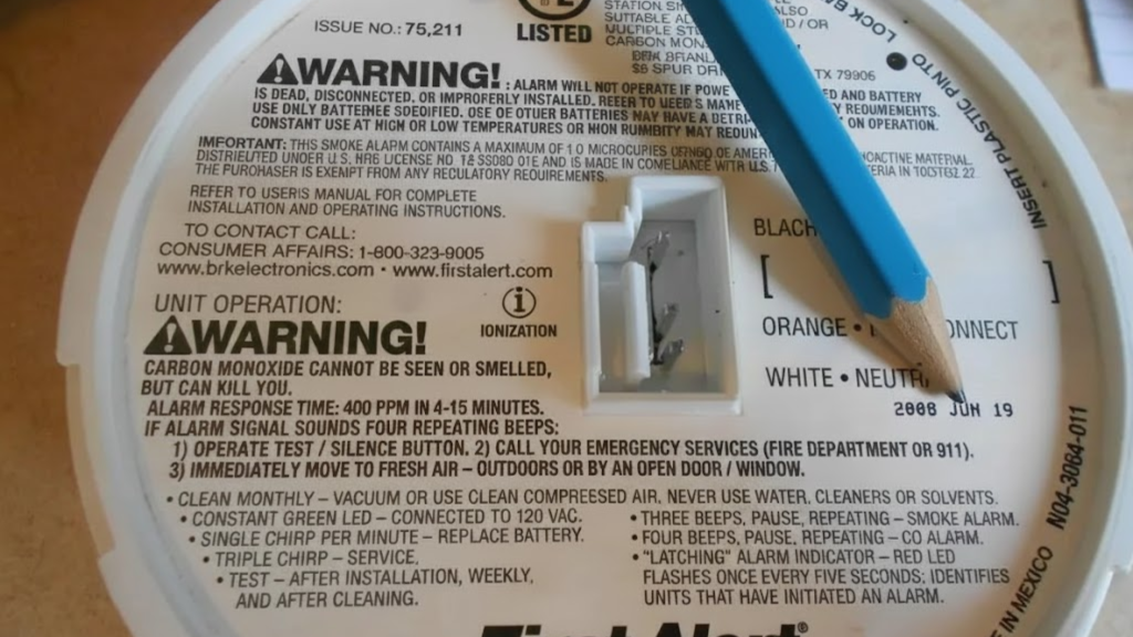 expired unit of smoke detector