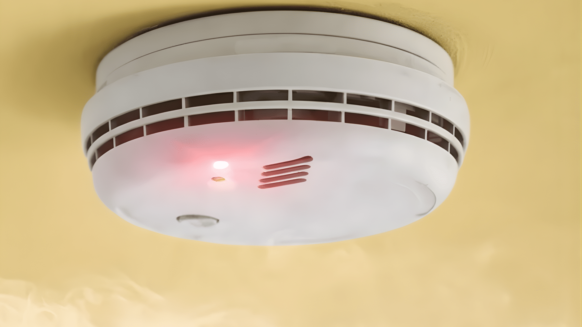 featured image smoke detector red light what it means and when to worry