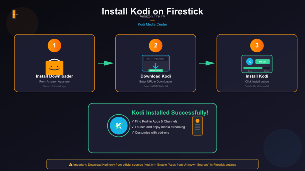 how to install kodi on firestick