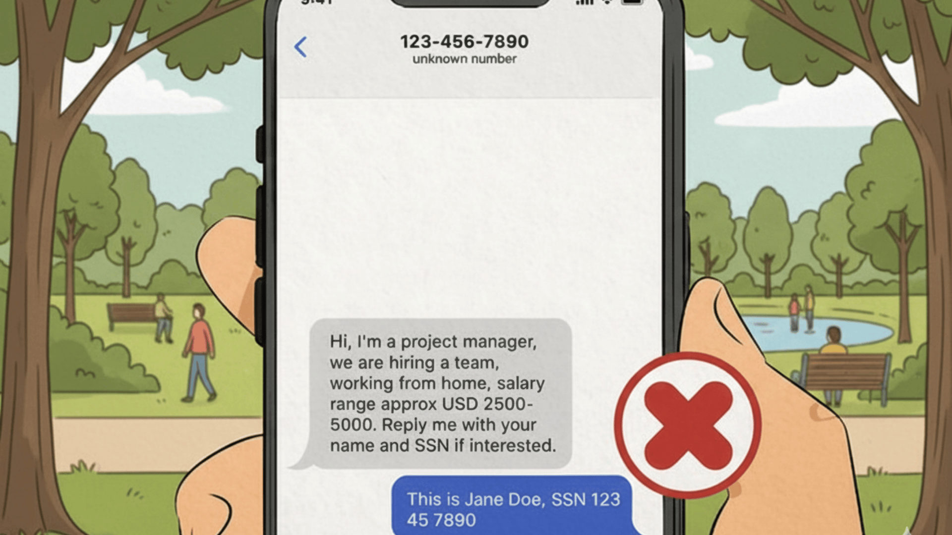 how to scare a text scammer featured image