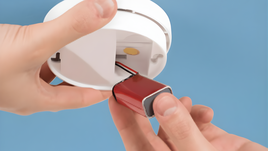 low battery of the smoke detector