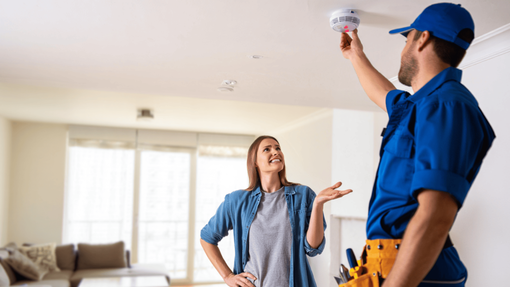 professional help to seek when a smoke alarm goes off