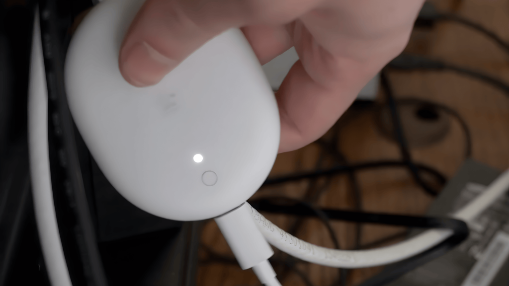 restart the chromecast device