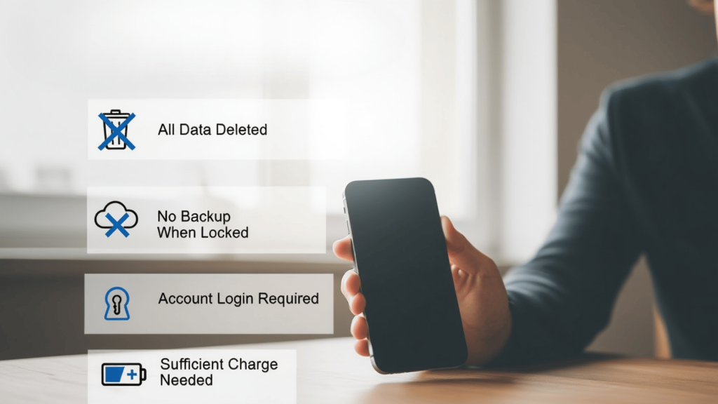 things to know before resetting a locked phone