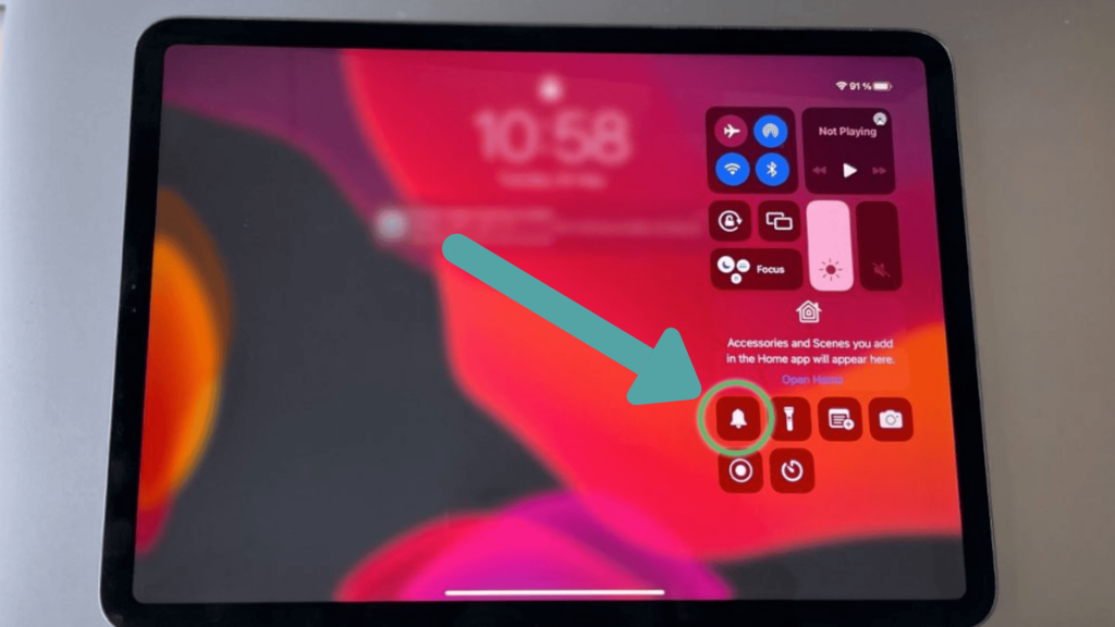 turn ringer off on ipad