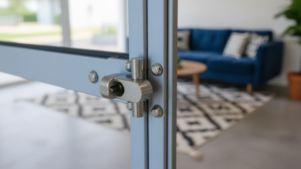 use a sliding door deadbolt
