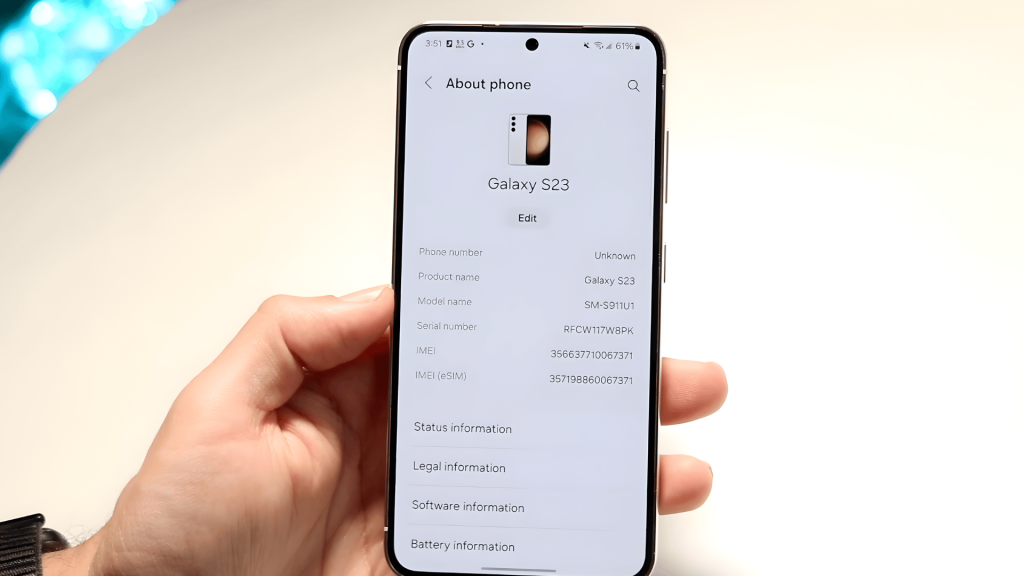 step 3 tap about phone