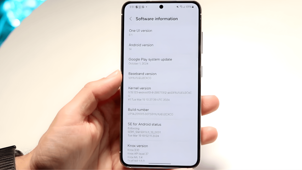 step 4 locate the android version software information