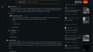 A screenshot of community thread discussion about the moondrop space travel on reddit