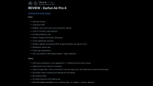 user experience of the the ear fun air pro 4