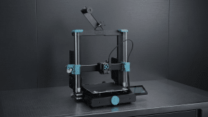 Sovol SV06 ACE 3D printer with open-frame design and touchscreen control panel on a dark surface.